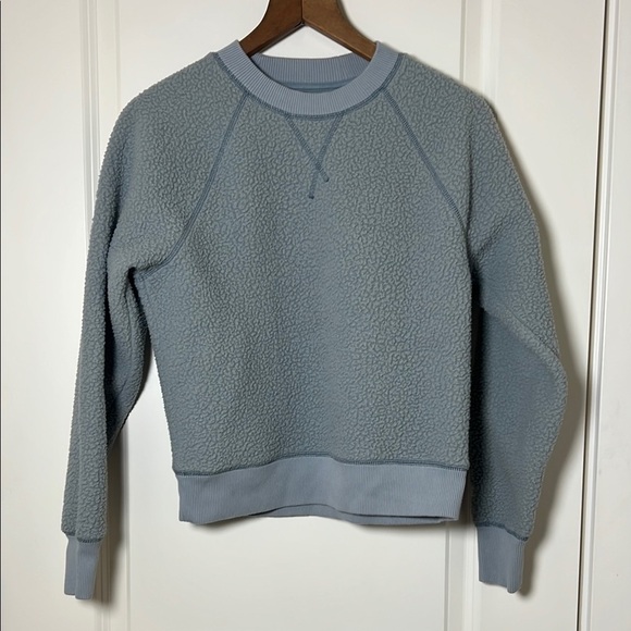 Everlane Renew Baby Blue Grey Crewneck Sweatshirt Small - Picture 1 of 6